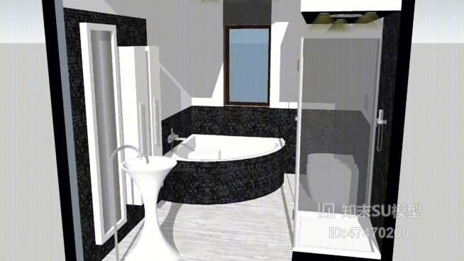 家居卫生间SU模型下载【ID:318023452】