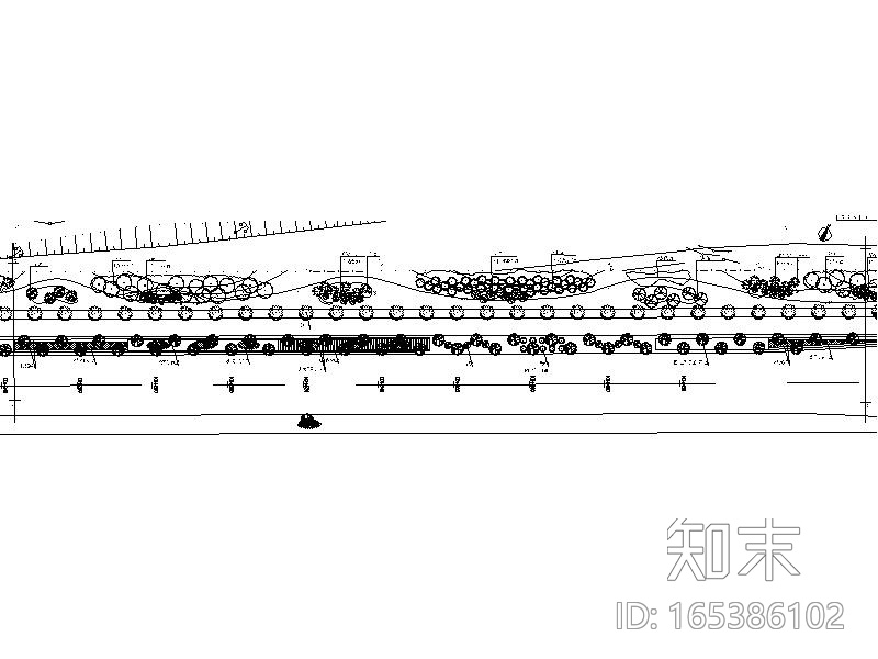 [江苏]滨江新城沿路绿化景观工程方案cad施工图下载【ID:165386102】