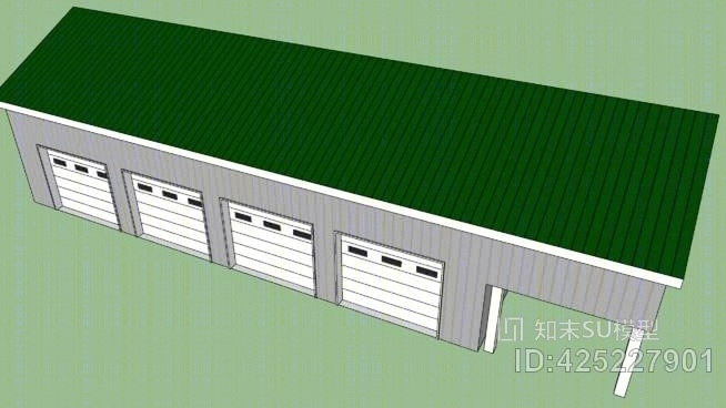 杆状粮仓SU模型下载【ID:425227901】