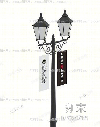 路灯13D模型下载【ID:92207151】