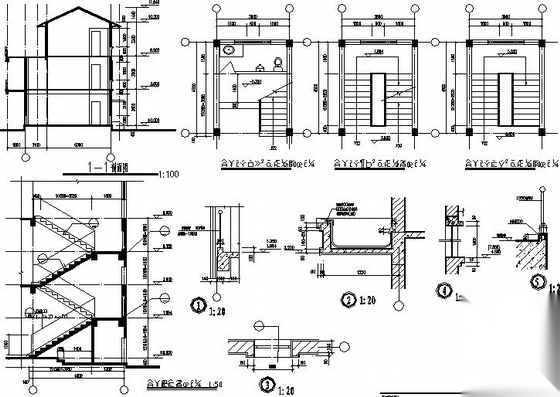 某三层小办公楼建筑施工图施工图下载【ID:151431135】