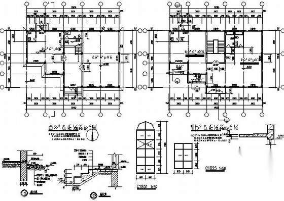 某三层小办公楼建筑施工图施工图下载【ID:151431135】