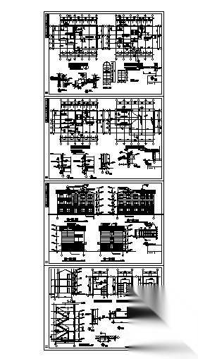 某三层小办公楼建筑施工图施工图下载【ID:151431135】