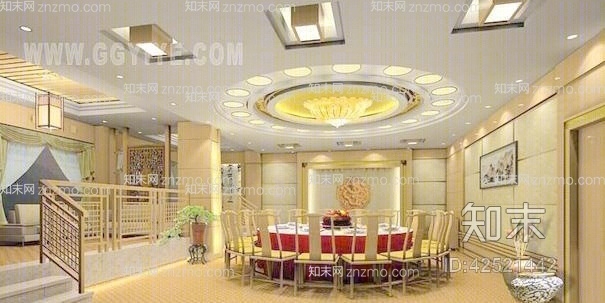 酒店宴会厅473D模型下载【ID:42521442】