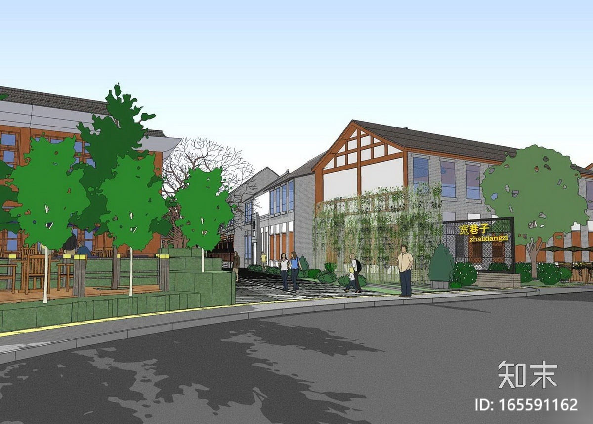[四川]历史文化核心区巷道景观规划设计方案cad施工图下载【ID:165591162】