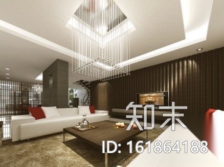 [北京]某别墅施工设计图(含效果图)cad施工图下载【ID:161864188】