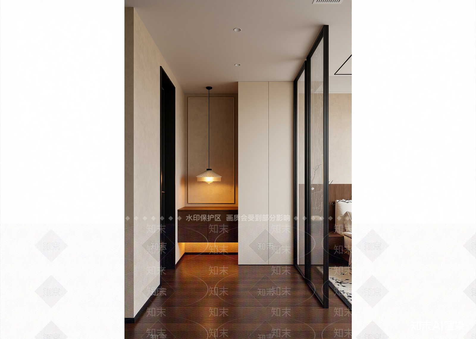 现代玄关3D模型下载【ID:1214844518】