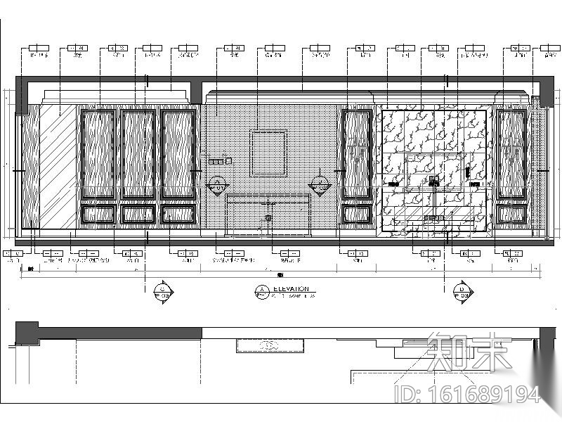 [深圳]小清新风格住宅室内设计施工图（含效果图+物料...施工图下载【ID:161689194】