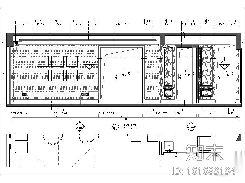 [深圳]小清新风格住宅室内设计施工图（含效果图+物料...施工图下载【ID:161689194】