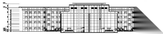 永定区某四层文化馆建筑方案图cad施工图下载【ID:151616199】
