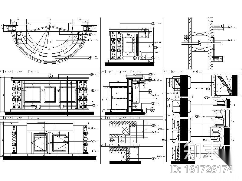 [上海]豪华独栋庄园别墅施工图（含效果）cad施工图下载【ID:161726174】