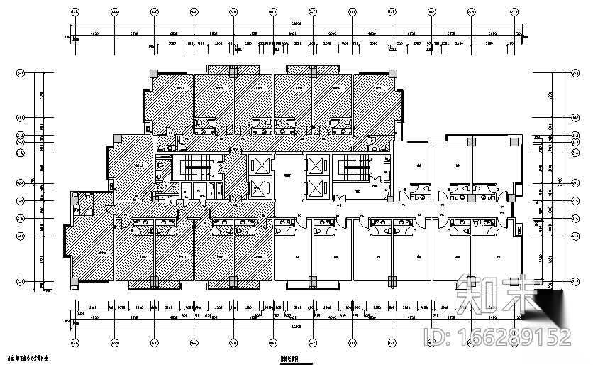 [江西]科技公司办公大楼设计施工图（附效果图）cad施工图下载【ID:166289152】