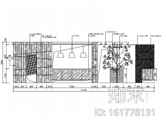 [江苏]现代风格韩国料理店装修施工图cad施工图下载【ID:161778131】