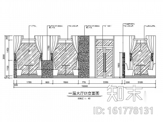 [江苏]现代风格韩国料理店装修施工图cad施工图下载【ID:161778131】