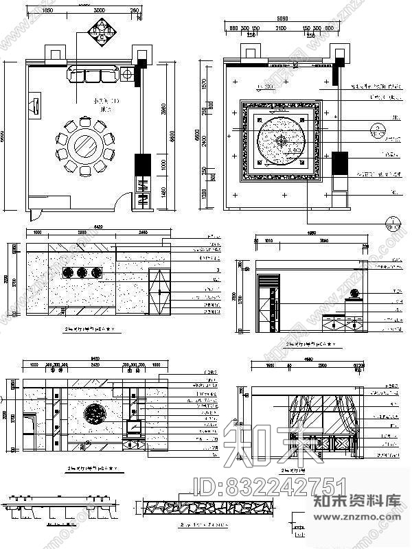 图块/节点餐厅包间详图Ⅳcad施工图下载【ID:832242751】