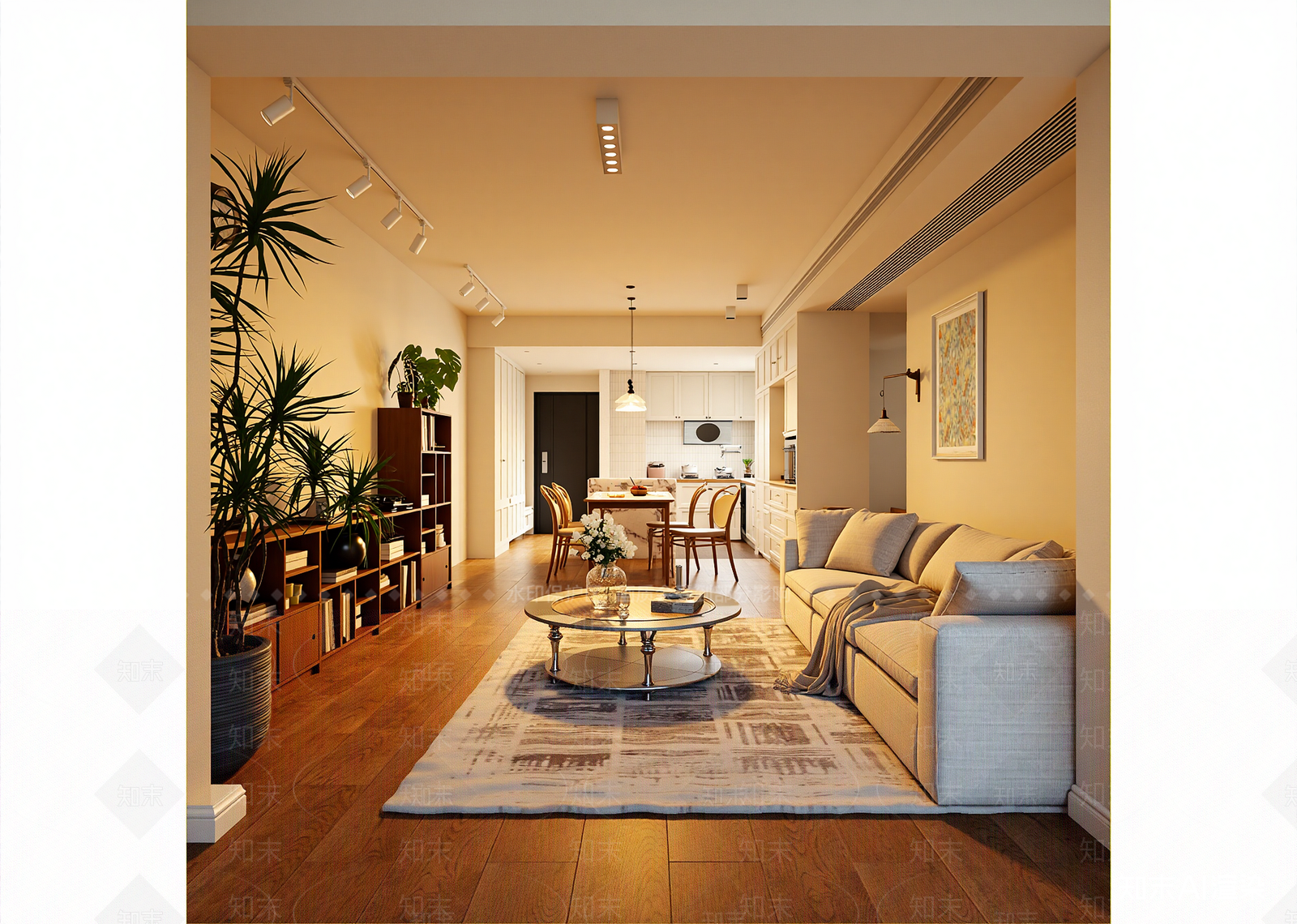 原木客餐厅3D模型下载【ID:1214789723】