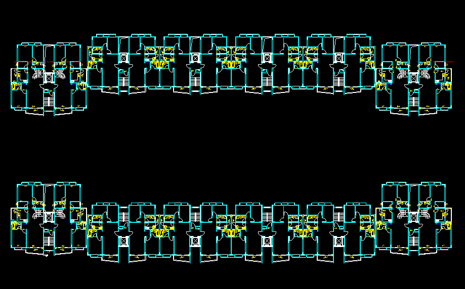 万科一体二户多层住宅户型图施工图下载【ID:149861139】