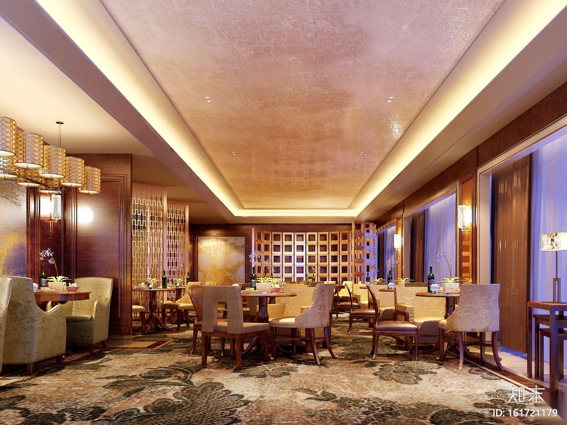 [辽宁]豪生国际酒店全套施工图（附效果图）cad施工图下载【ID:161721179】