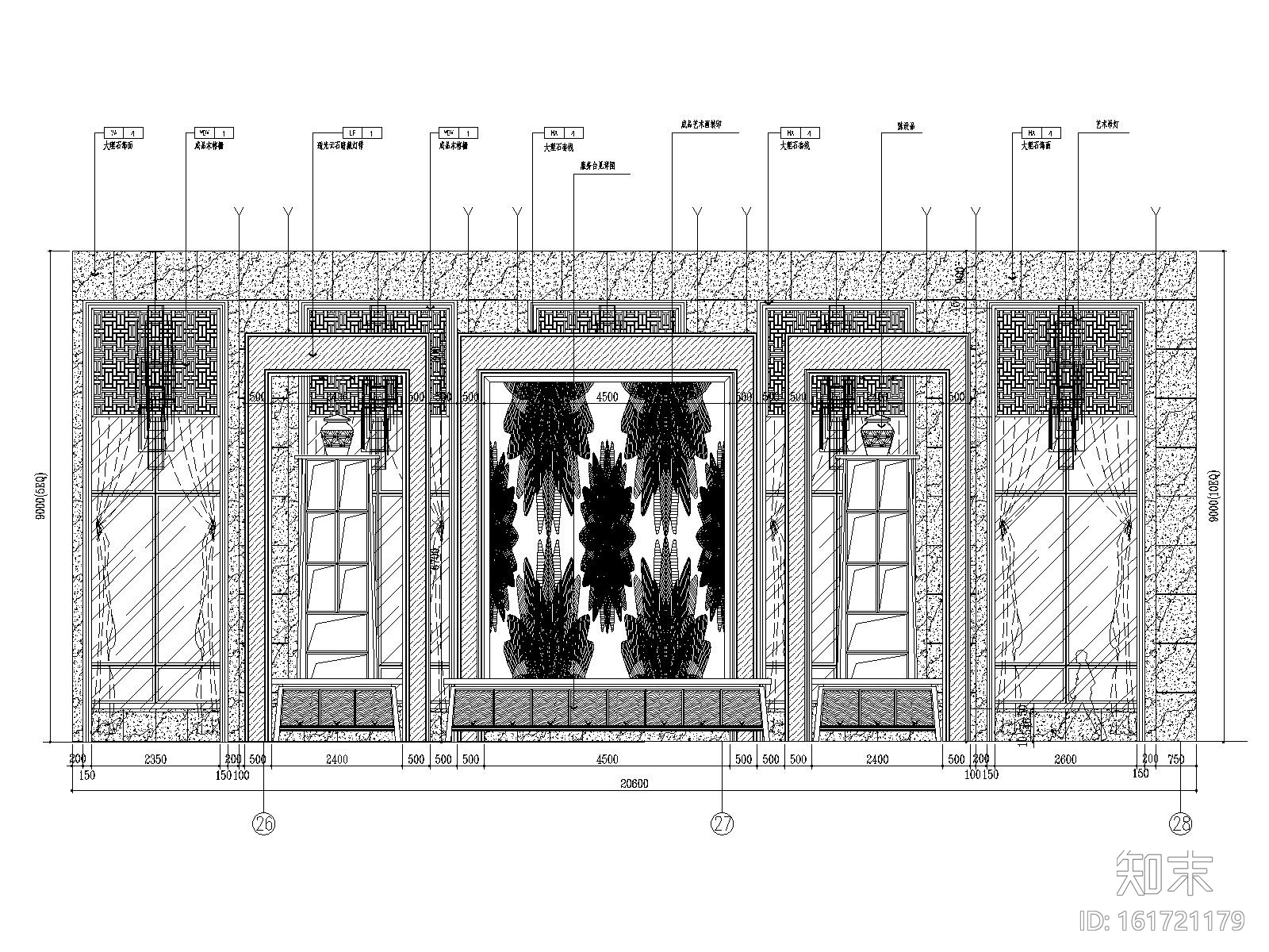 [辽宁]豪生国际酒店全套施工图（附效果图）cad施工图下载【ID:161721179】