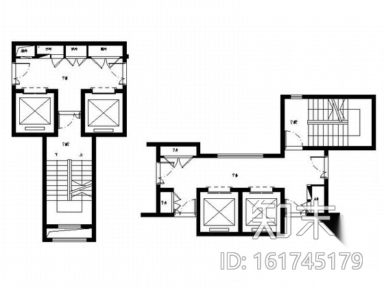 [浙江]某花园小区楼梯间室内装修施工图cad施工图下载【ID:161745178】