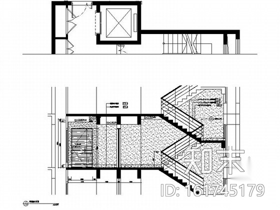 [浙江]某花园小区楼梯间室内装修施工图cad施工图下载【ID:161745178】