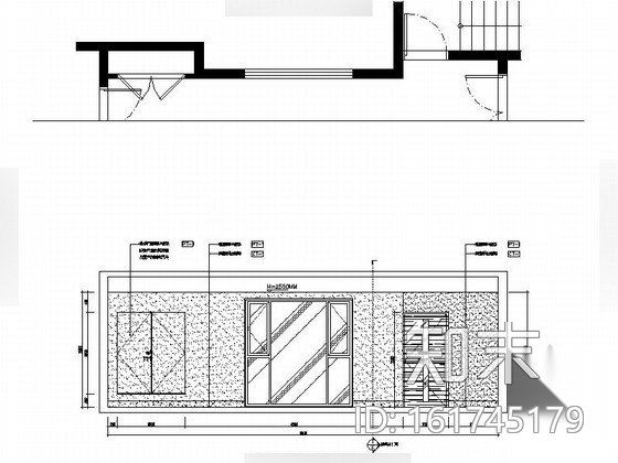 [浙江]某花园小区楼梯间室内装修施工图cad施工图下载【ID:161745178】