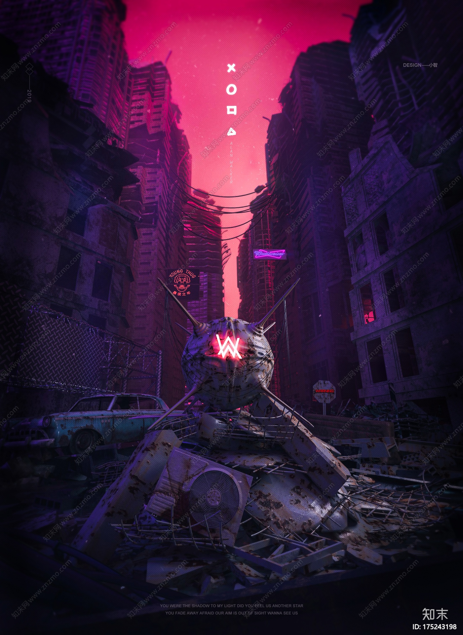 赛博朋克场景CG模型下载【ID:175243198】