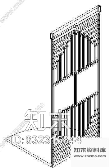 图块/节点门CAD模型图块3cad施工图下载【ID:832316844】