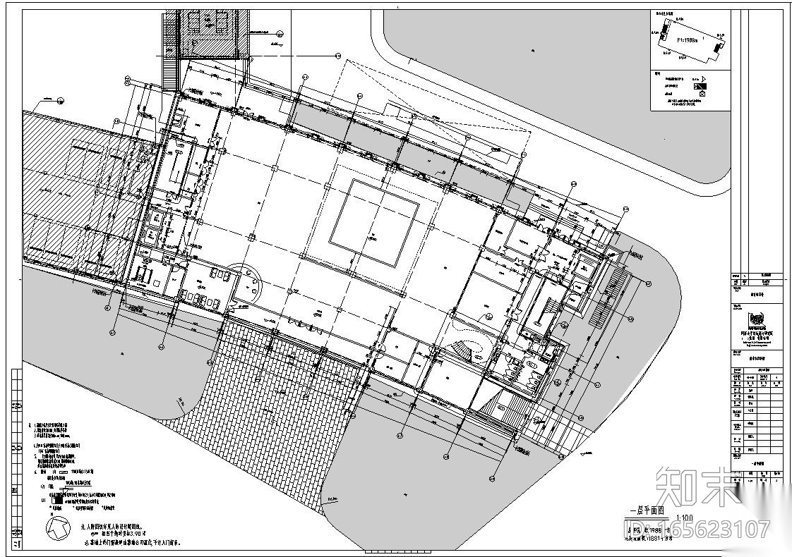 某市科技馆全专业建筑设计施工图（CAD+水电+结构+建筑）cad施工图下载【ID:165623107】