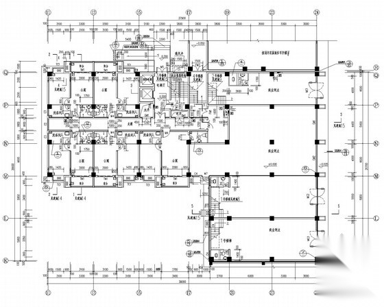 [山东]某十六层公寓楼建筑施工图cad施工图下载【ID:167025136】