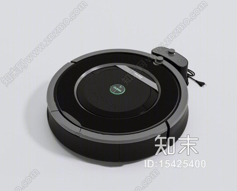 现代扫地清洁金属机器人3D模型下载【ID:15425400】