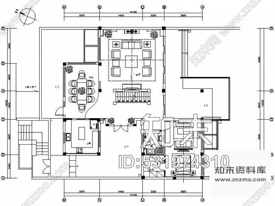 施工图昆山江南园林新中式双层别墅装修图含效果cad施工图下载【ID:531974310】