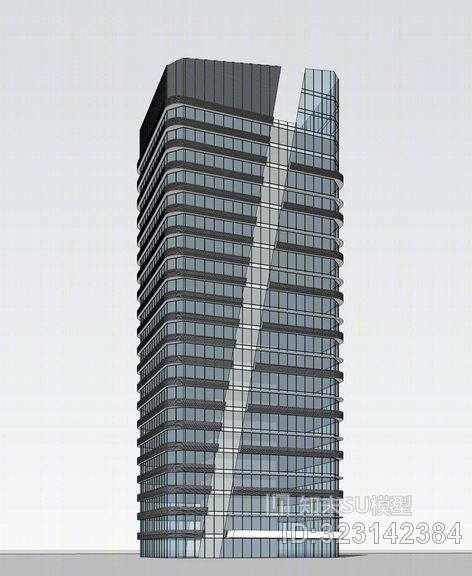 现代办公楼SU模型下载【ID:323142384】