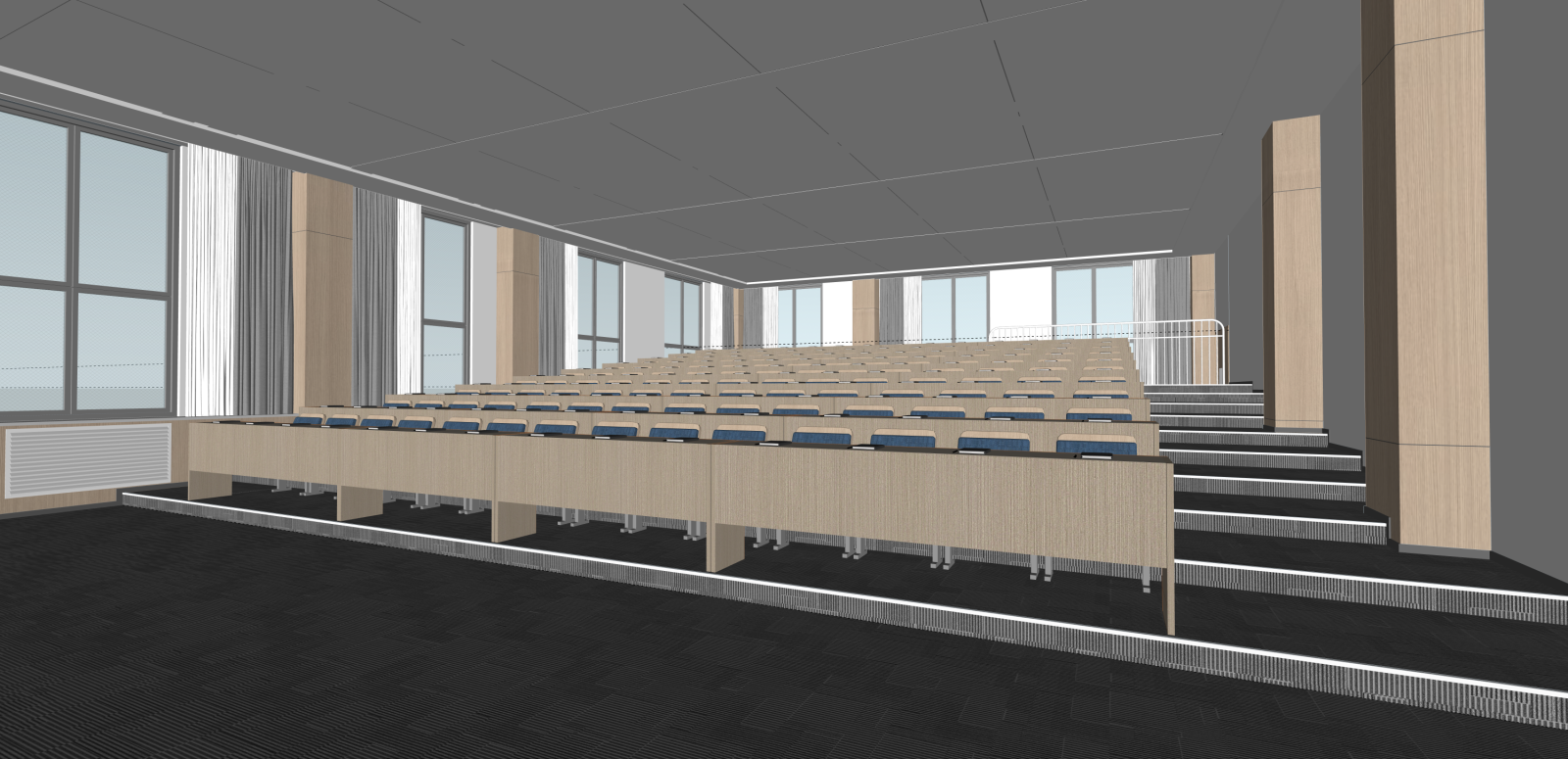 现代其他学校空间SU模型下载【ID:1215953949】