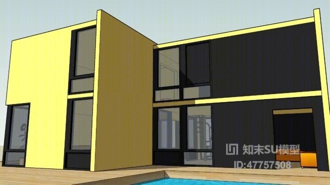 公司大门SU模型下载【ID:47757508】