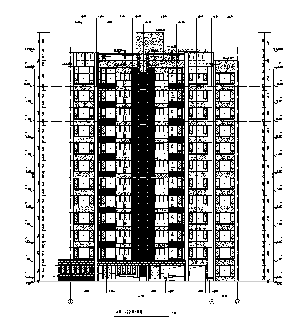 [海南]15年多栋住宅楼施工图(图审前全专业）cad施工图下载【ID:149775197】