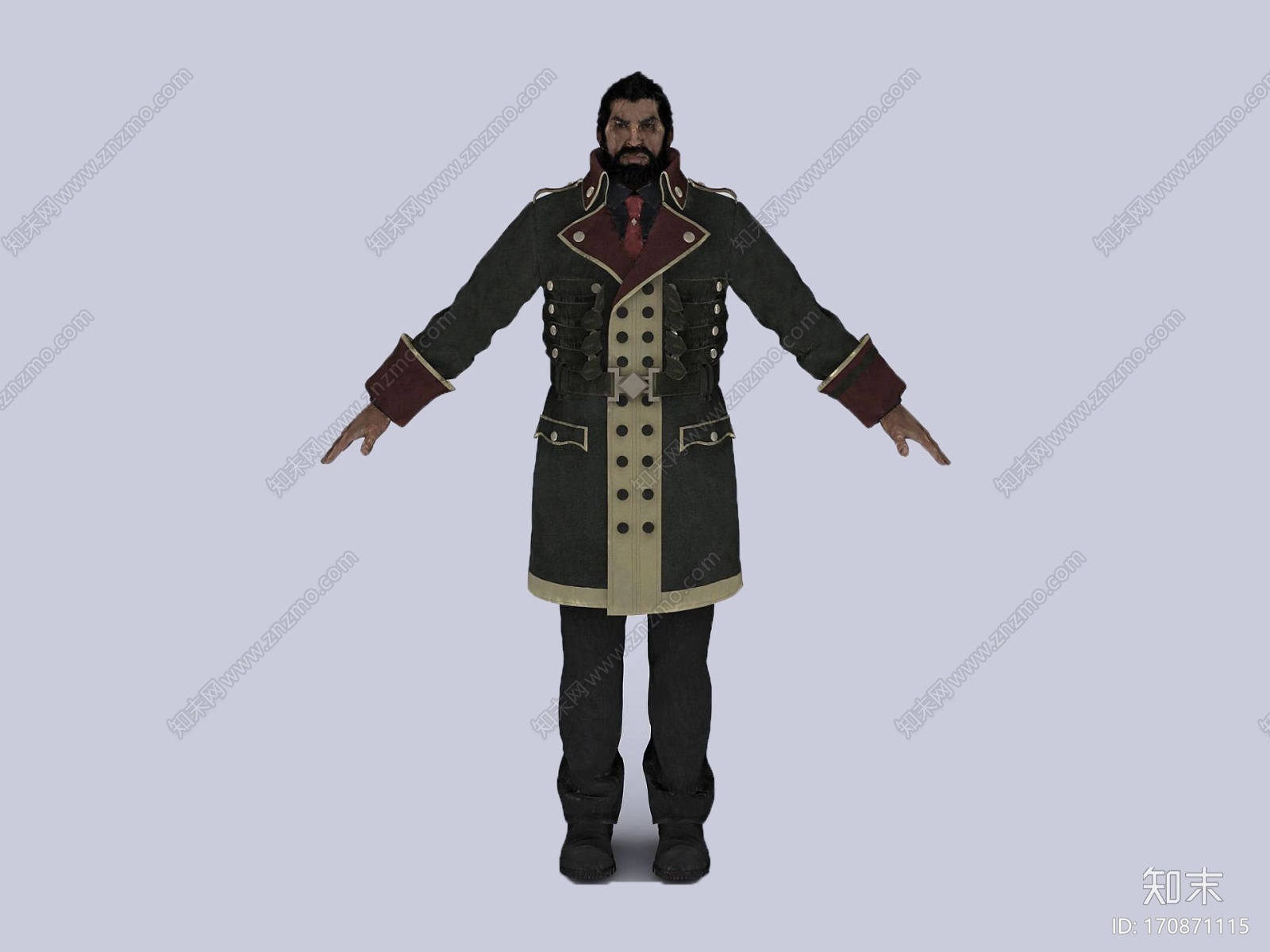 现代3D最终幻想角色CG模型下载【ID:170871115】