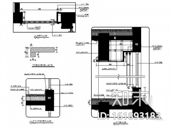 楼盘三居样板房东户型装修图施工图下载【ID:161893183】