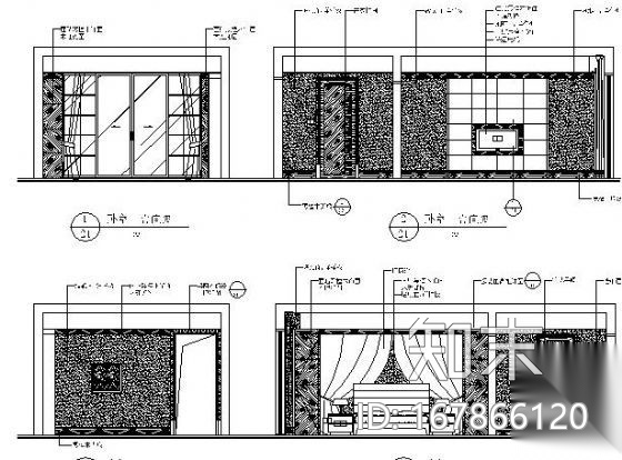 [台湾版]时尚经典样板房施工图（含实景）施工图下载【ID:167866120】