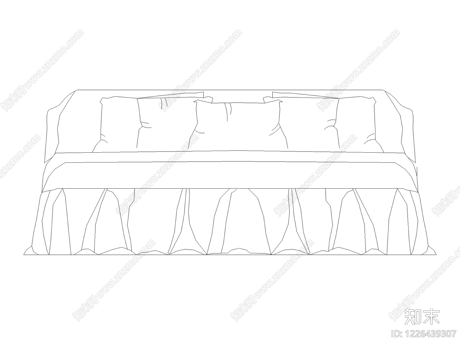 沙发cad施工图下载【ID:1226439307】