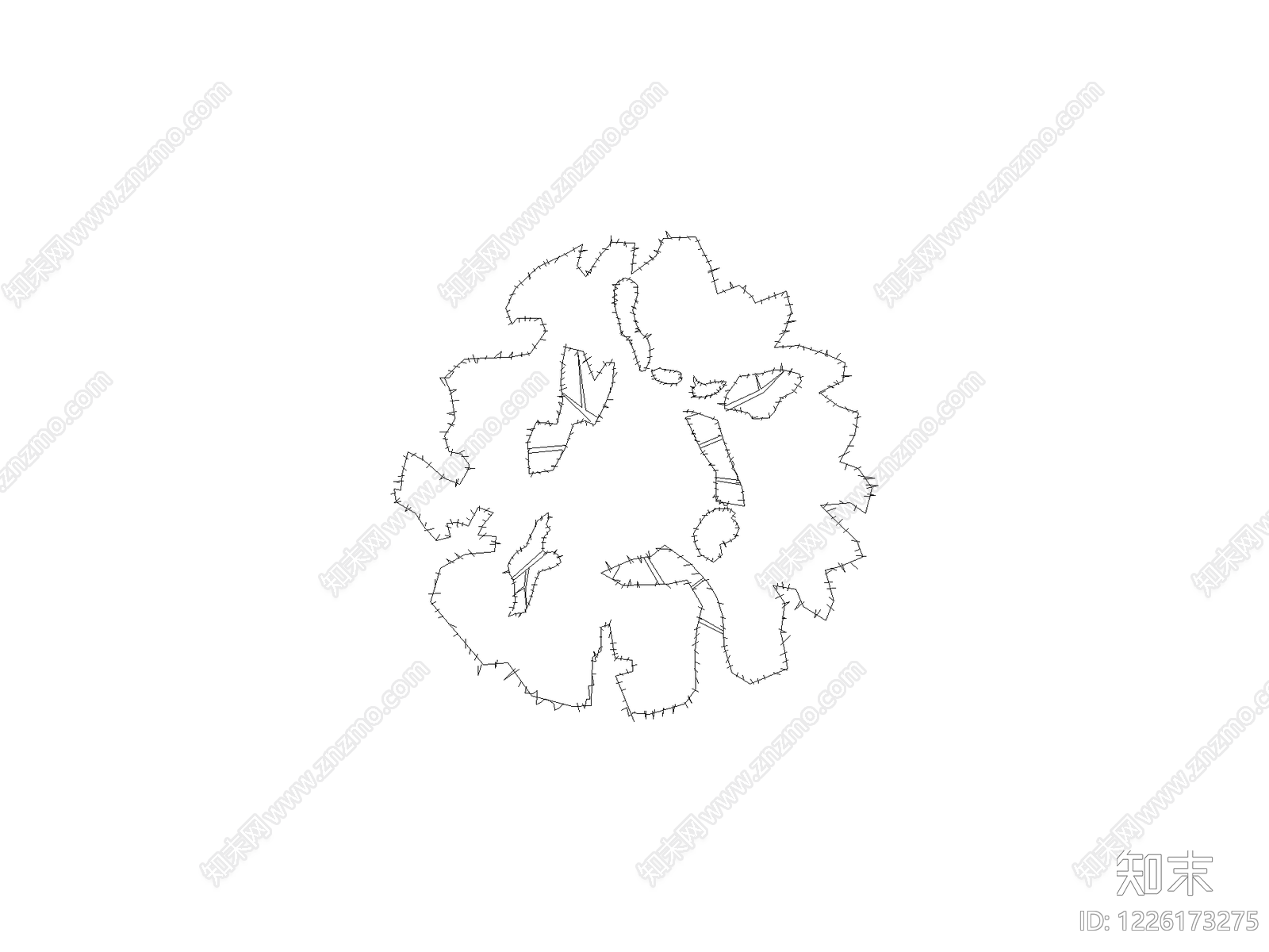 现代填充图案CAD图纸