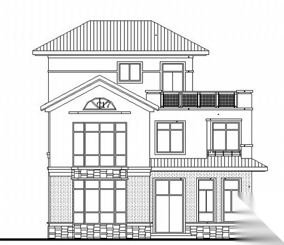 东莞市“蓝山锦湾”花苑3-270型别墅建筑结构施工图施工图下载【ID:149918117】