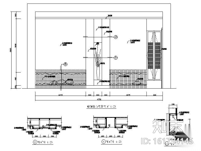 [杭州]某SPA养生馆装修施工图cad施工图下载【ID:161754145】