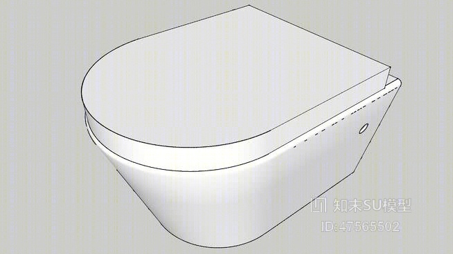 马桶SU模型下载【ID:719270173】