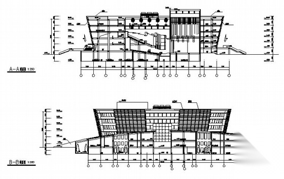 某五层会展中心建筑方案图cad施工图下载【ID:165740174】