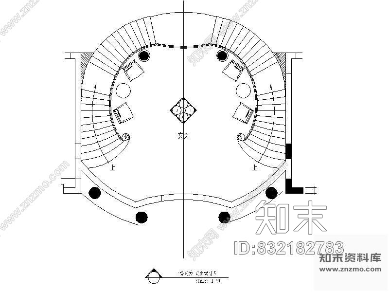 图块/节点奢华别墅玄关详图施工图下载【ID:832182783】