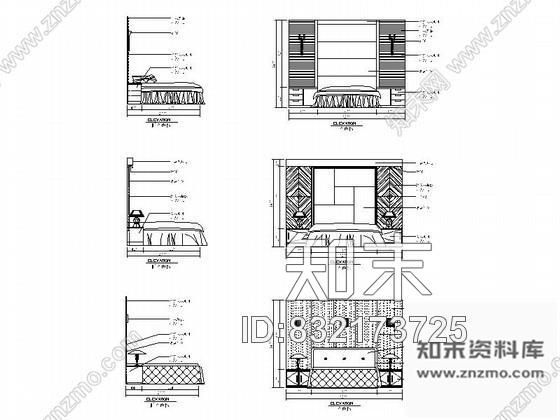 图块/节点卧室全套施工图CAD图块下载cad施工图下载【ID:832173725】