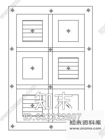 现代造型天花cad施工图下载【ID:832322807】