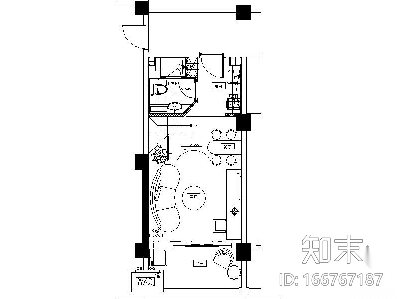 [江苏]某单身公寓样板房施工图施工图下载【ID:166767187】