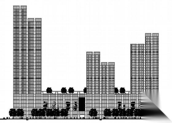 [宁波]嘉和某三十三层中心商住楼建筑施工图(带word说明...cad施工图下载【ID:167380106】